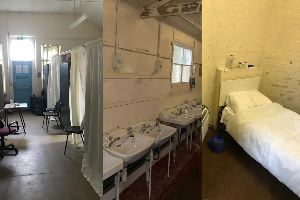 The photos, which show filthy mattresses and cramped rooms, were taken during an independent inspection of Penally Camp in Pembrokeshire and Napier Barracks in Kent. 
