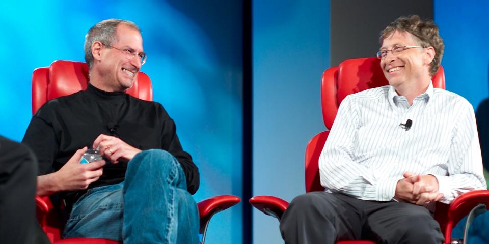 Steve Jobs and Bill Gates