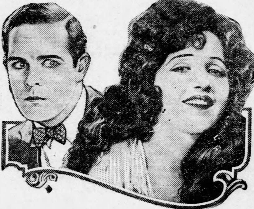 Bebe Daniels and Antonio Moreno in the Paramount picture, “The Exciters.”