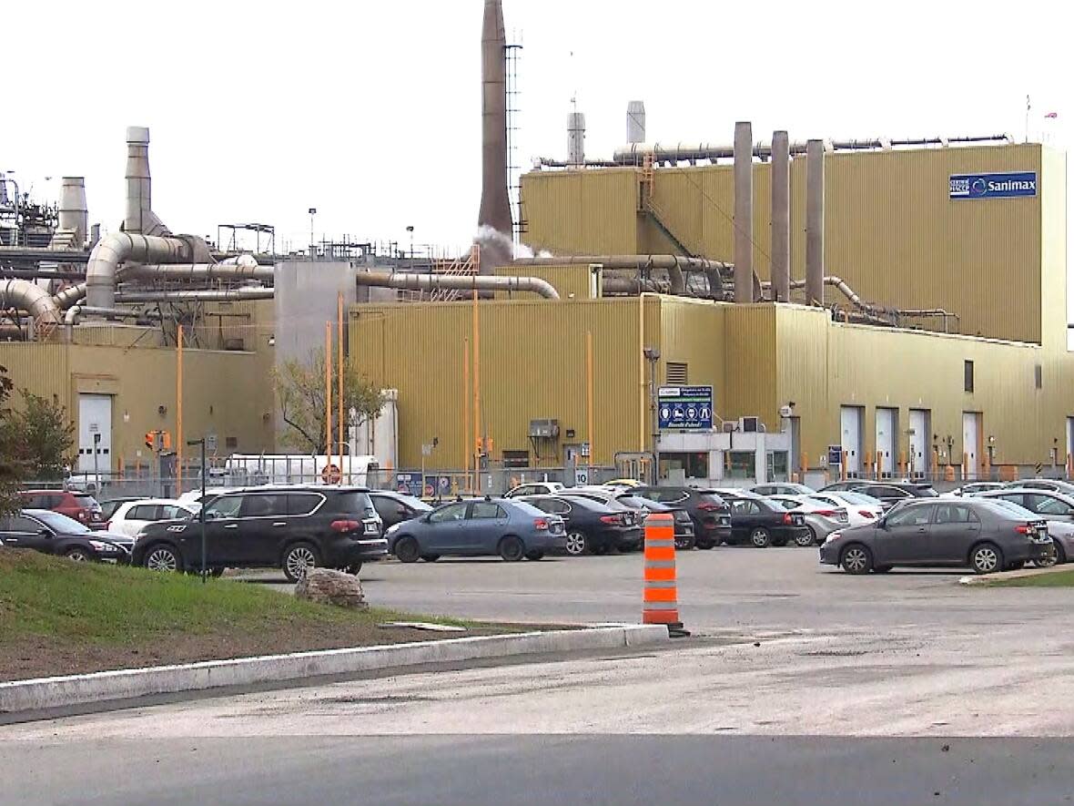 The Sanimax animal-rendering plant in Montreal's Rivière-des-Prairies district has long been the source of odour complaints from nearby residents. (CBC - image credit)