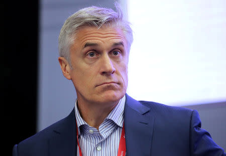 Michael Calvey, senior partner at the Baring Vostok private equity group, attends a session of the St. Petersburg International Economic Forum (SPIEF), Russia May 24, 2018. Picture taken May 24, 2018. Pyotr Kovalev/TASS/Host Photo Agency/Pool via REUTERS