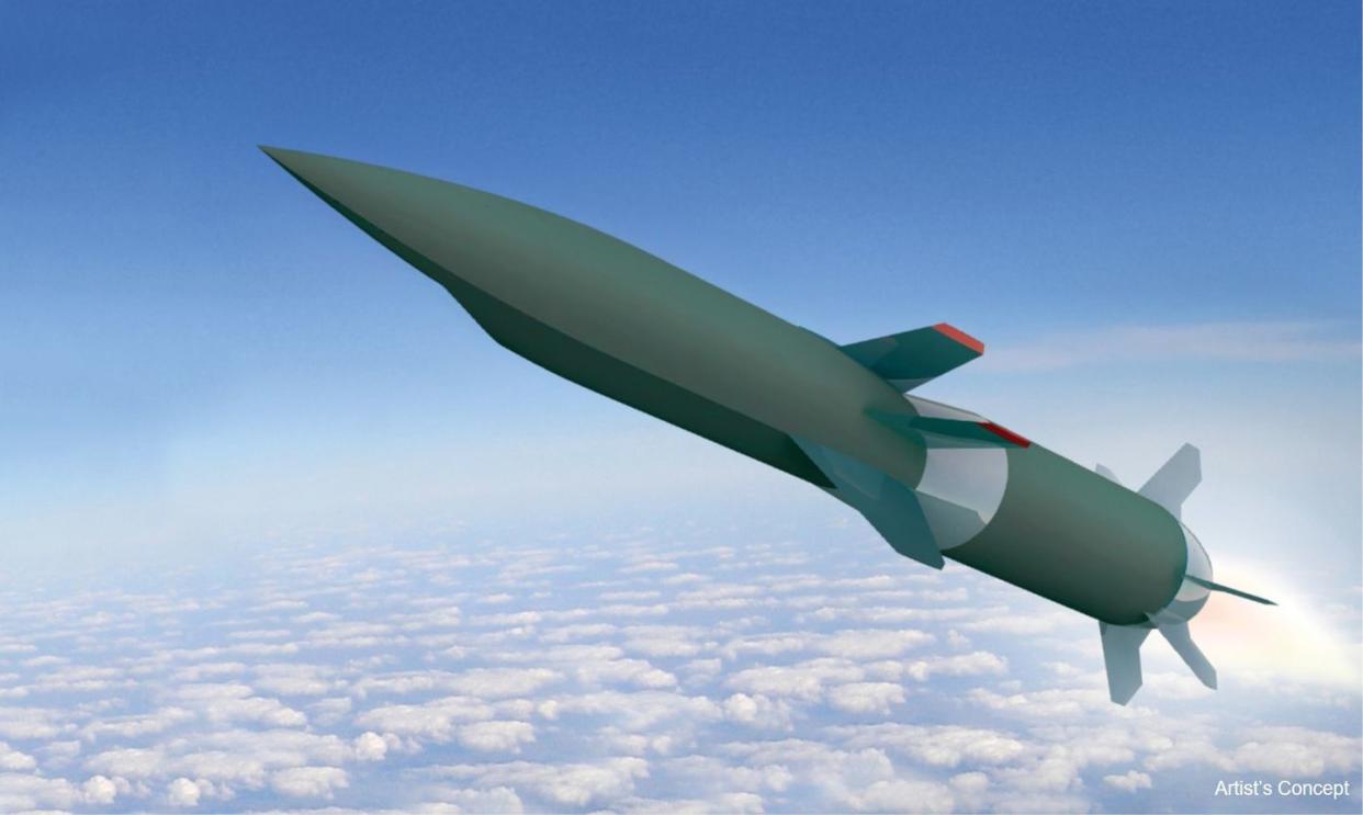 artist’s concept of hypersonic air breathing weapons concept vehicle