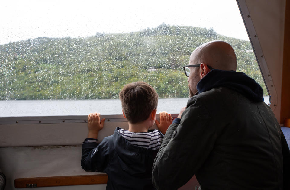 The wet weather did not dim the enthusiasm of the participants (Alison White/PA)