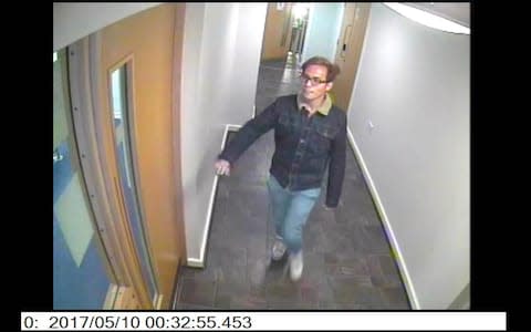 CCTV footage of Sinaga leaving his flat on the hunt for victims - Credit: Universal News And Sport (Europe)