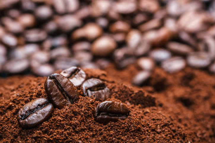 5. Use the coffee grounds: