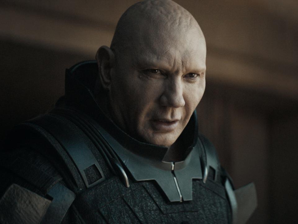 Dave Bautista as Glossu Rabban Harkonnen in "Dune."