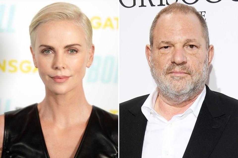 Charlize Theron; Harvey Weinstein | Dave J Hogan/Getty; Venturelli/WireImage