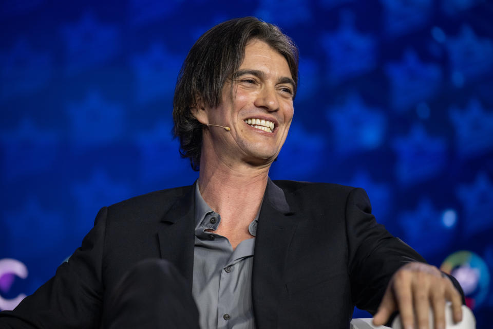 AUSTIN, TEXAS - JANUARY 19: Israeli-American businessman Adam Neumann speaks during The Israeli American Council (IAC) 8th Annual National Summit on January 19, 2023 in Austin, Texas. (Photo by Shahar Azran/Getty Images)