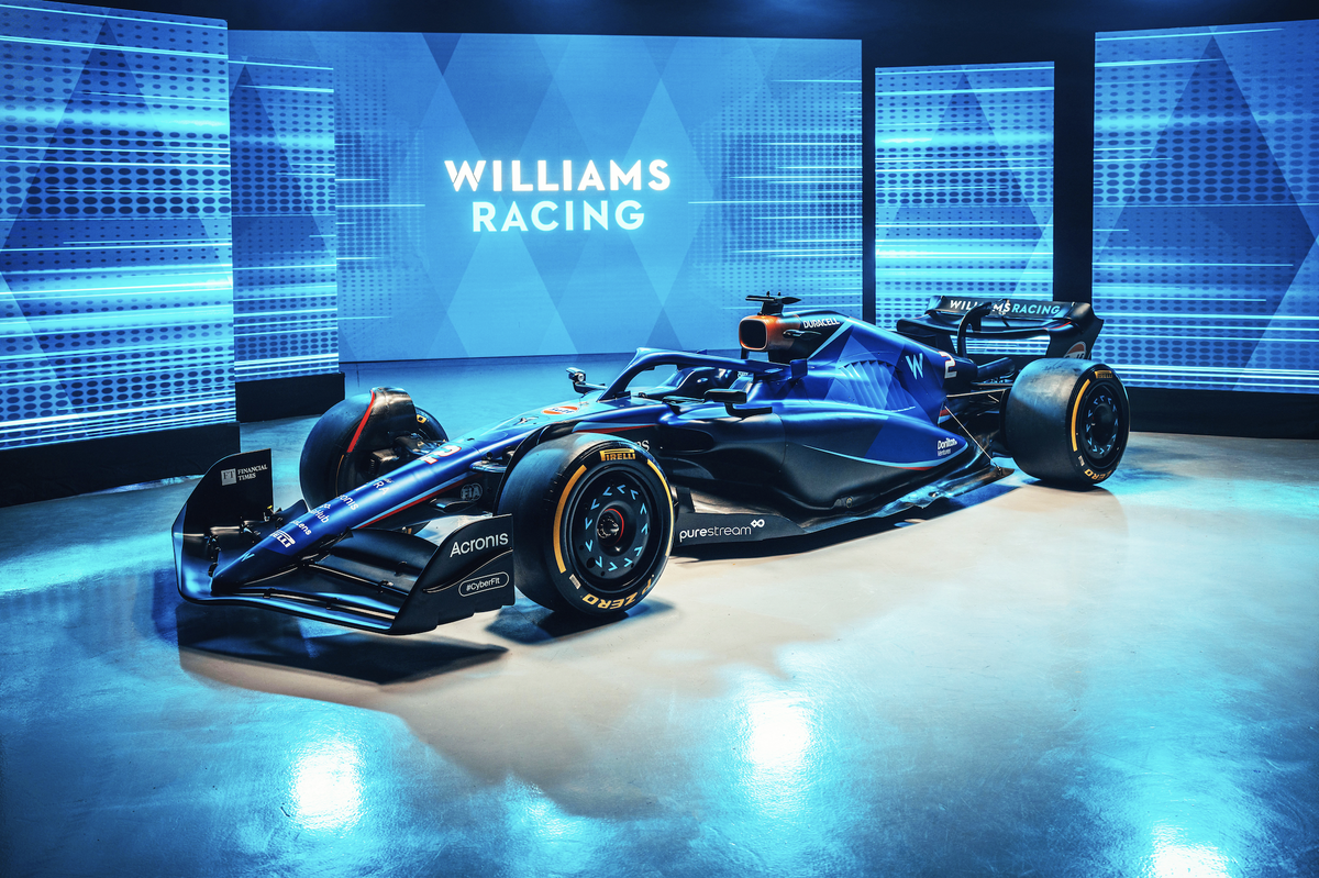 Williams revealed their striking new livery at their base in Oxford (Williams F1)