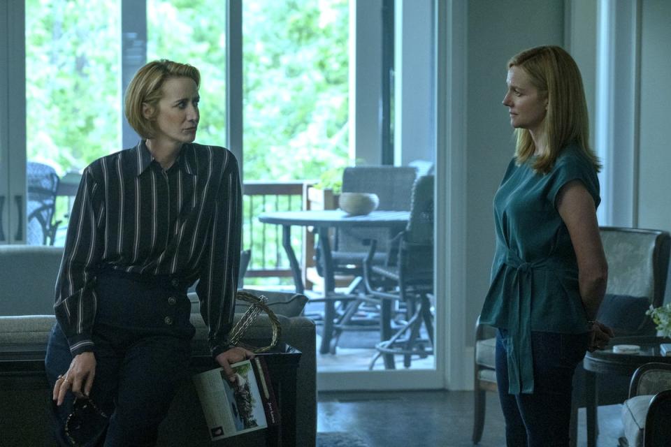 McTeer as Helen Pierce and Laura Linney as Wendy Byrde in ‘Ozark’ (Steve Dietl/Netflix)