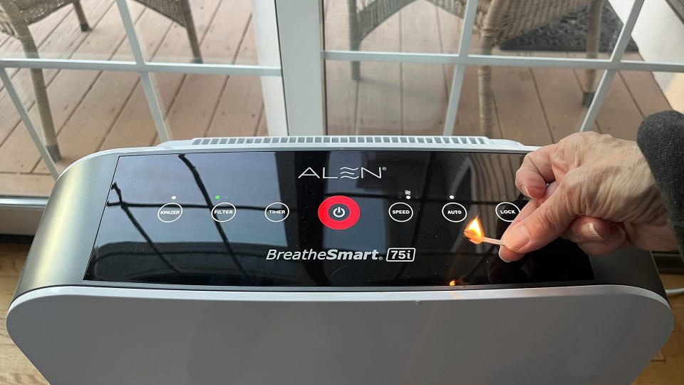 Alen BreatheSmart 75i in reviewer's home