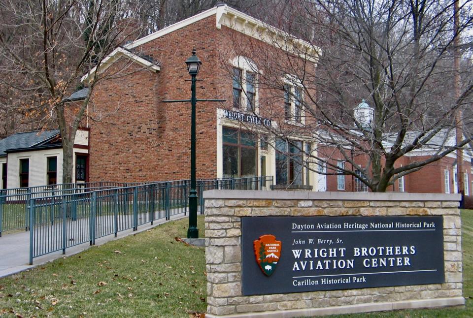 Dayton's Carillon Historical Park includes a recreation of a Wright Cycle Co. shop and has rare, Wright-built bicycles on display.