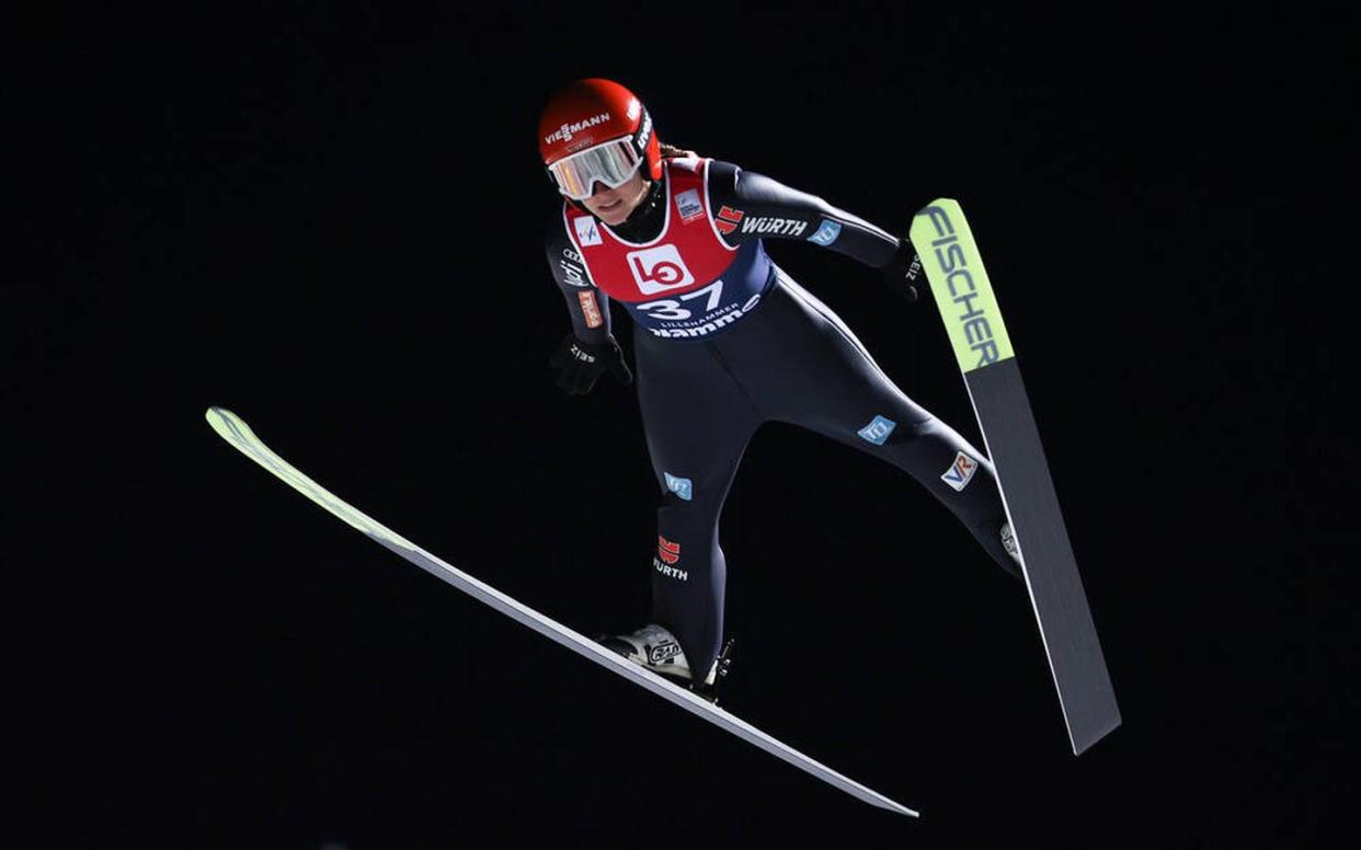 Seltener Erfolg für deutsche Skispringerinnen