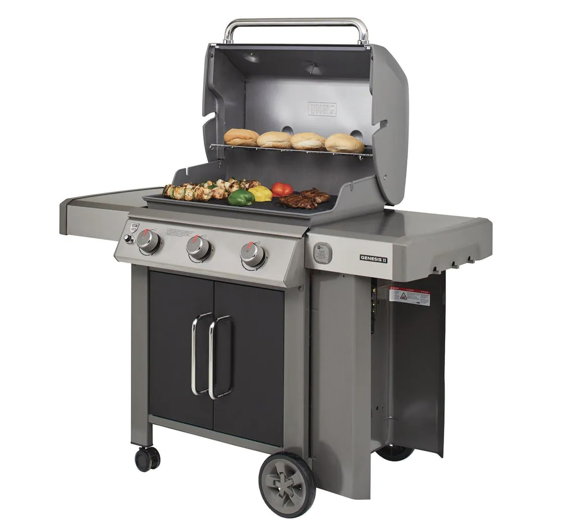 Genesis II E-315 3-Burner Propane Gas Grill in Black