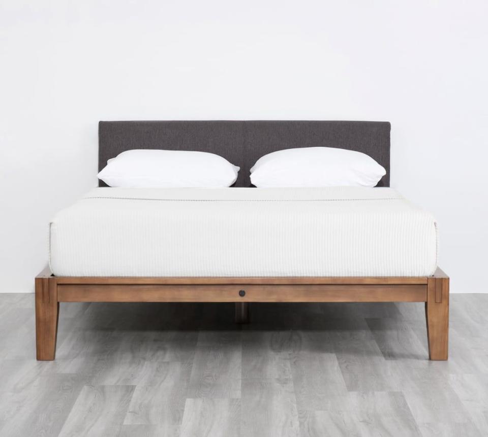<p><strong>Thuma</strong></p><p>thuma.co</p><p><strong>$1095.00</strong></p><p>Spending hours piecing together a complicated bed frame isn't ideal, and it can be especially difficult if you don't have the right tools to speed up the process. But <strong>t</strong><strong>hanks to Thuma's thoughtful bed frame design, you don't have to worry about tricky assembly</strong>: The bed frame can be put together without any tools and requires just two bolts to be twisted into place. According to one Lab analyst who loves her Thuma bed, the easy-to-assemble frame "fits together like a puzzle" and is "so stable" once it's in place. The PillowBoard option comes with a cushioned pillow surrounded by a machine washable cover for the headboard, while the Headboard option has a wooden back. Our analyst did share that the pieces are heavy to carry, so you may want some help with moving, and if you plan to return the bed frame, you'll need the original boxes for shipment.<br></p>