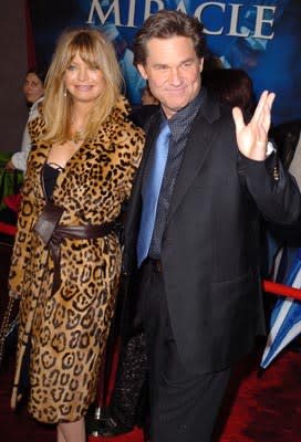 Goldie Hawn and Kurt Russell at the LA premiere of Disney's Miracle