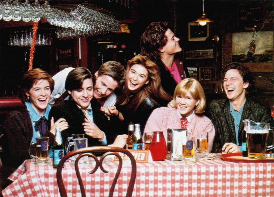 From left: Ally Sheedy, Judd Nelson, Emilio Estevez, Demi Moore, Mare Winningham, Rob Lowe and Andrew McCarthy in 1985. ©Columbia Pictures/Courtesy Everett Collection