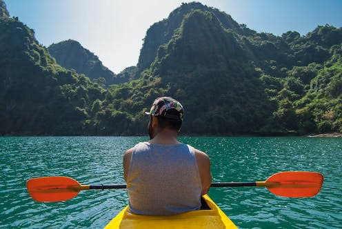 <span class="caption">Freedom House ranks gap year favourite Vietnam lower than Qatar on political rights and civil liberties.</span> <span class="attribution"><a class="link " href="https://www.shutterstock.com/image-photo/point-view-man-paddling-yellow-kayak-1472193545" rel="nofollow noopener" target="_blank" data-ylk="slk:Raphael Rivest / Shutterstock;elm:context_link;itc:0;sec:content-canvas">Raphael Rivest / Shutterstock</a></span>