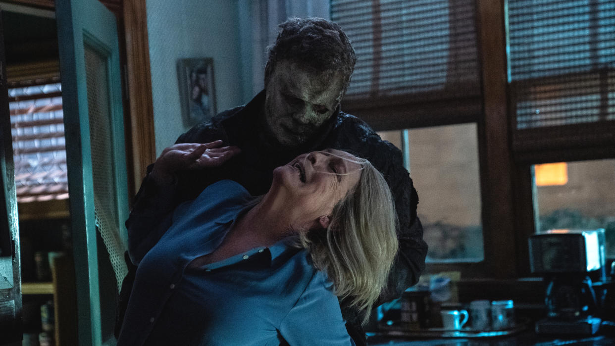 Halloween Ends depicts the final showdown between Laurie Strode and serial killer Michael Myers. (Universal)
