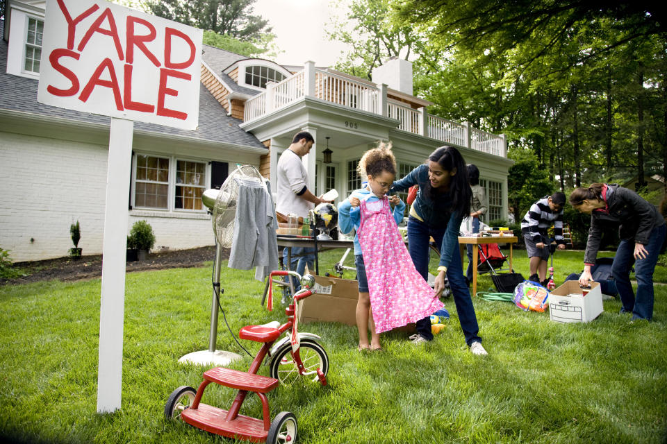 Online marketplaces have replaced traditional yard sales and the go-to destination for second-hand goods. (Photo: Getty)