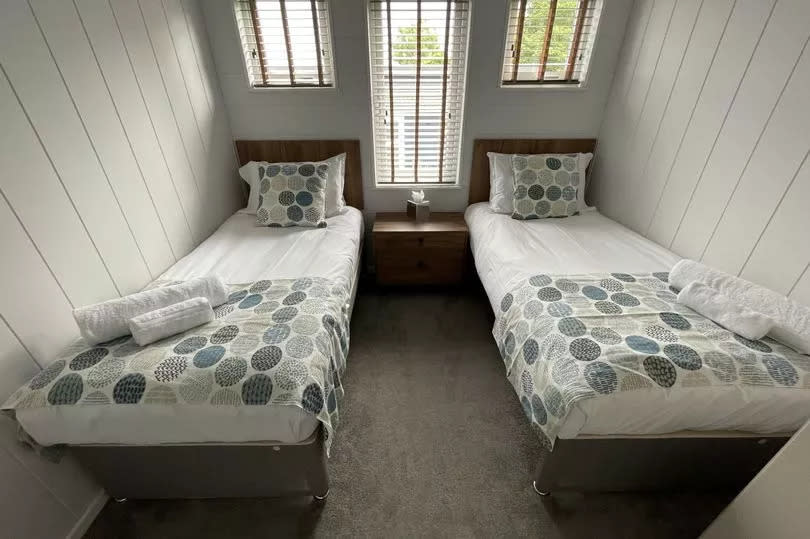 Twin rooms in holiday lodge