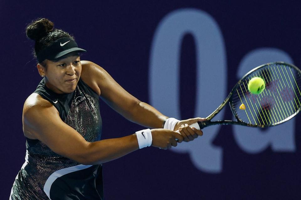 Naomi Osaka’s decision to look to Novak Djokovic for inspiration has paid off (AFP via Getty Images)