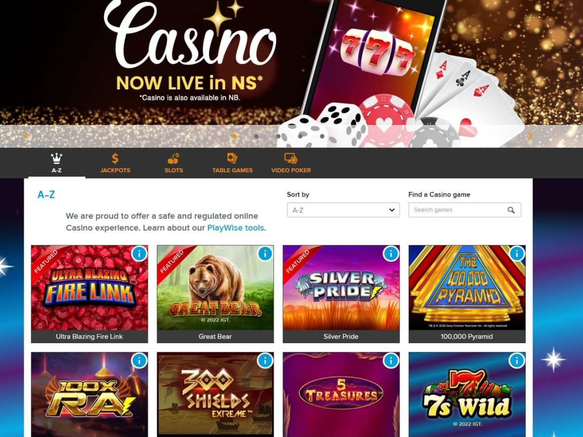 Nova Scotia's online casino went live Thursday on the Atlantic Lottery Corporation's website. (Atlantic Lottery Corporation - image credit)