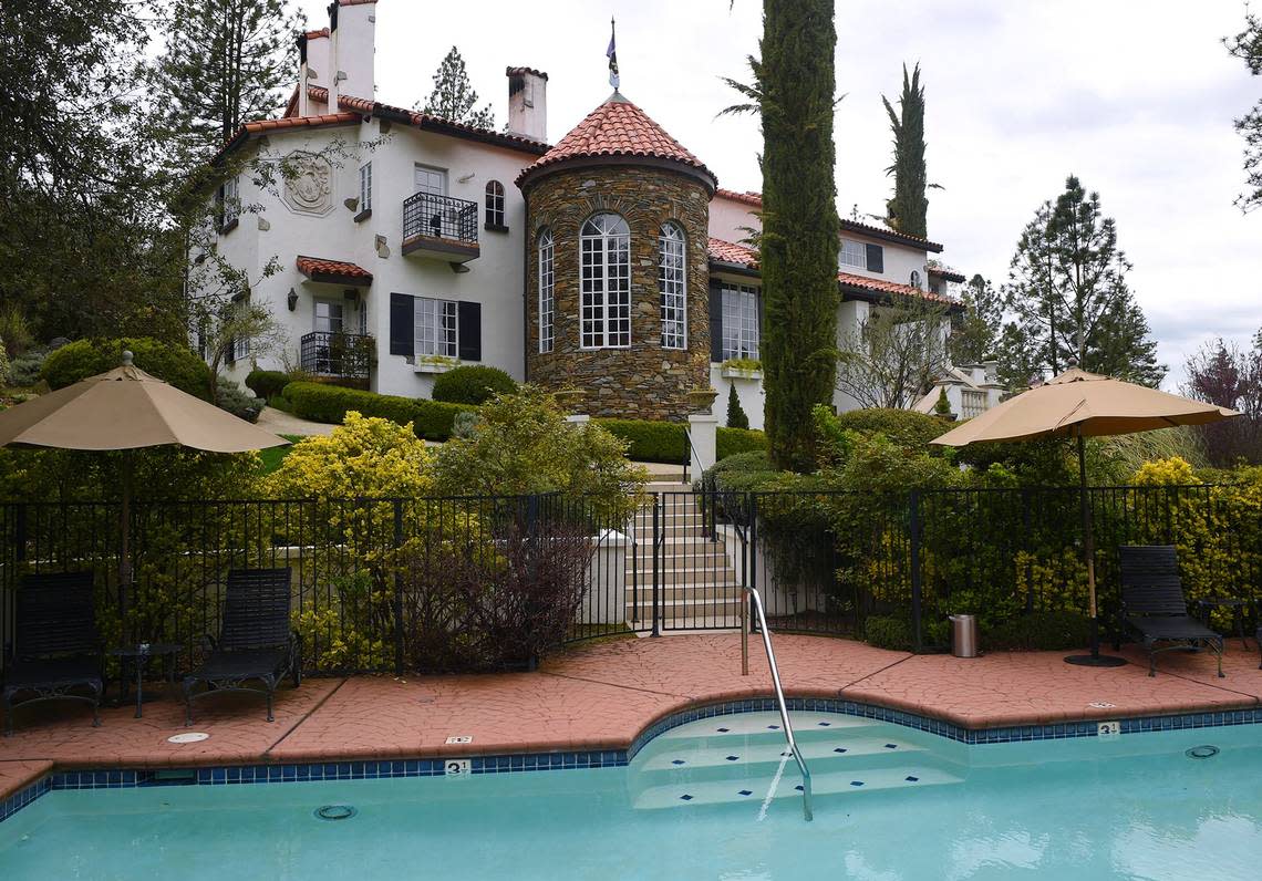The swimming pool at The Elderberry House and Chateau du Sureau, pictured in a file photo from 2019.