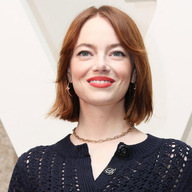 Emma Stone Dons Louis Vuitton Trench-Inspired Mini Dress At NYC Film  Festival