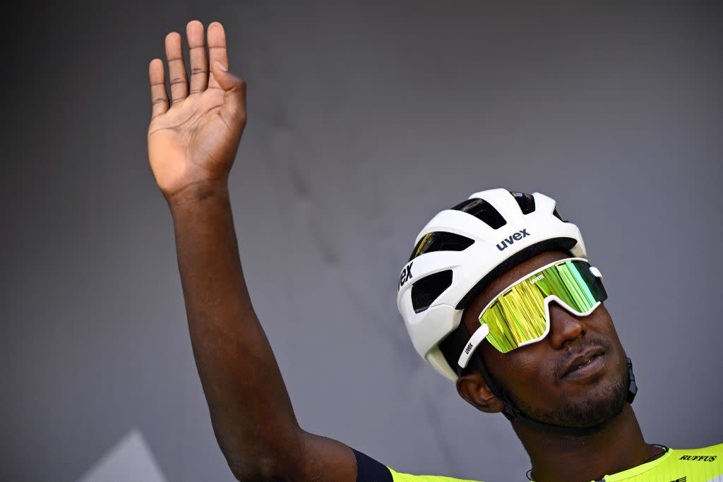  Tour de France 2023: Biniam Girmay of Intermarche-Circus-Wanty pictured at the start of stage 7 