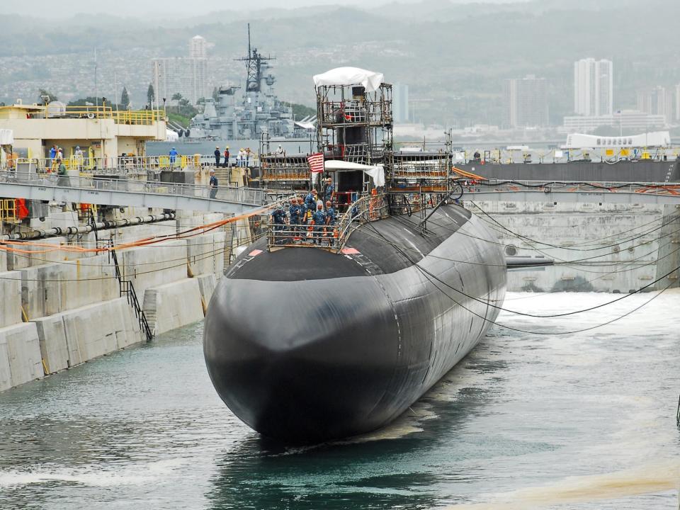 Navy submarine dry dock