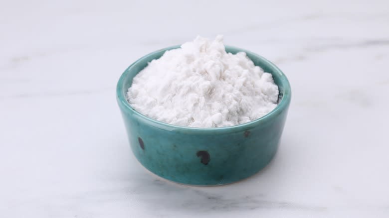 Bowl of cornstarch