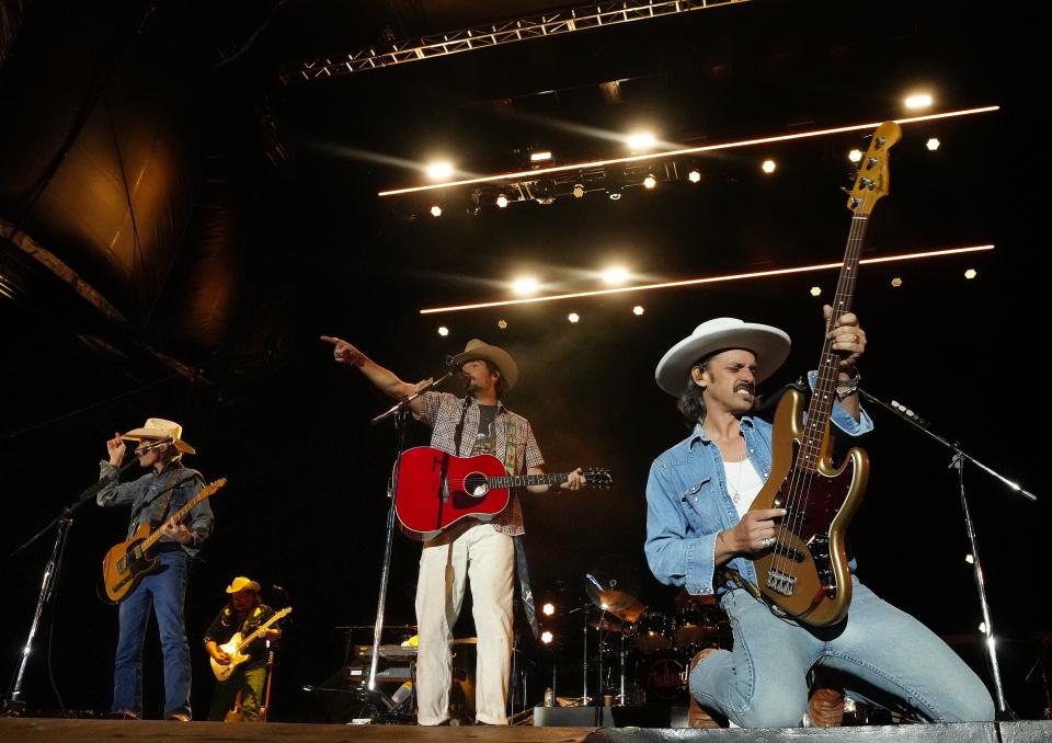 Midland performs at Country Thunder Music Festival near Florence on April 13, 2023.
