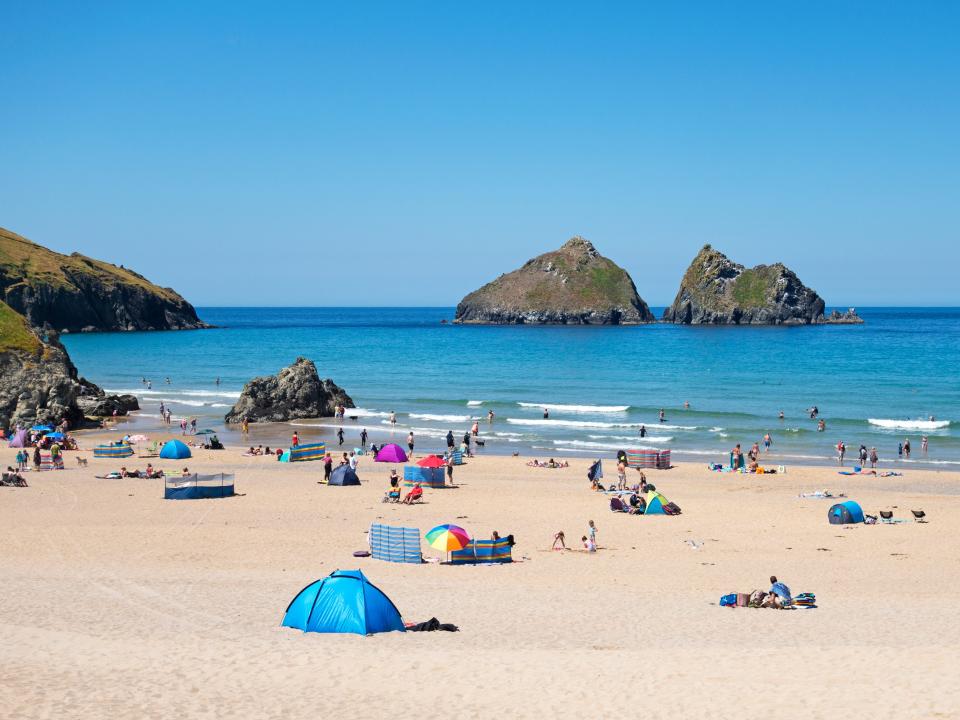 Holywell bay, Cornwall.