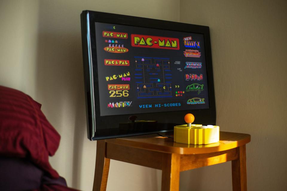 Based on an arcade game, Pac-Man was one of Atari’s most popular releases, selling more than 8 million copies. <a href="https://unsplash.com/s/photos/Atari" rel="nofollow noopener" target="_blank" data-ylk="slk:Giorgio Trovato for Unsplash.com;elm:context_link;itc:0;sec:content-canvas" class="link ">Giorgio Trovato for Unsplash.com</a>, <a href="http://creativecommons.org/licenses/by/4.0/" rel="nofollow noopener" target="_blank" data-ylk="slk:CC BY;elm:context_link;itc:0;sec:content-canvas" class="link ">CC BY</a>