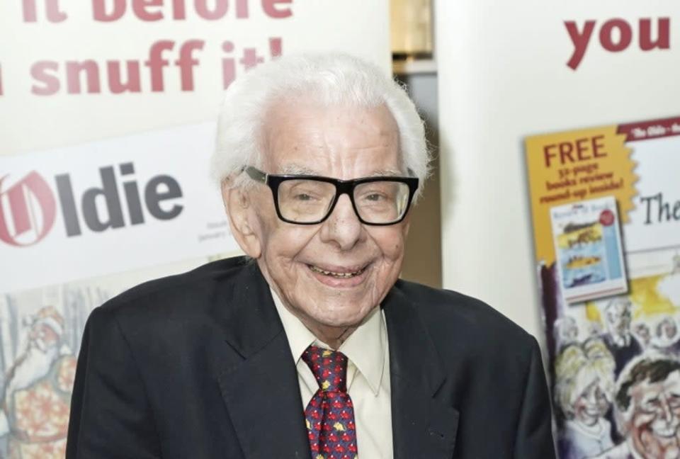 Barry Cryer arrives at the The Oldie of the Year Awards in 2021 (PA)