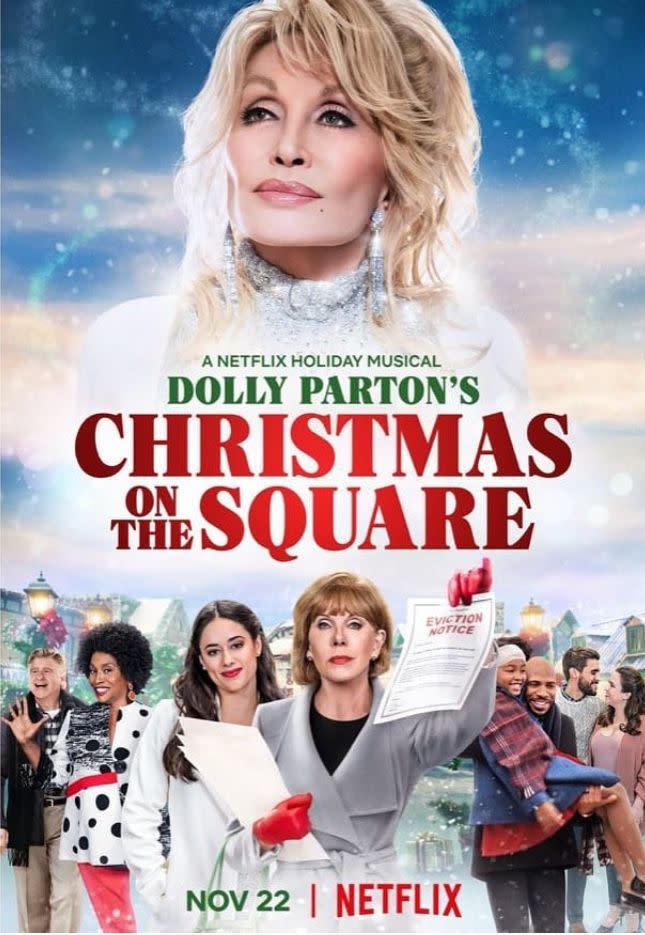 <p>Dolly Parton is here to once again prove that she's a national treasure. (Not that she doesn't already firmly hold that title.) The Grammy winner's new holiday special features 14 new songs, Jenifer Lewis, and a delightfully grinchy Christine Baranski, so go ahead and have a holly Dolly Christmas.</p><p><a class="link " href="https://www.netflix.com/title/81128934" rel="nofollow noopener" target="_blank" data-ylk="slk:Watch Now;elm:context_link;itc:0;sec:content-canvas">Watch Now</a></p>