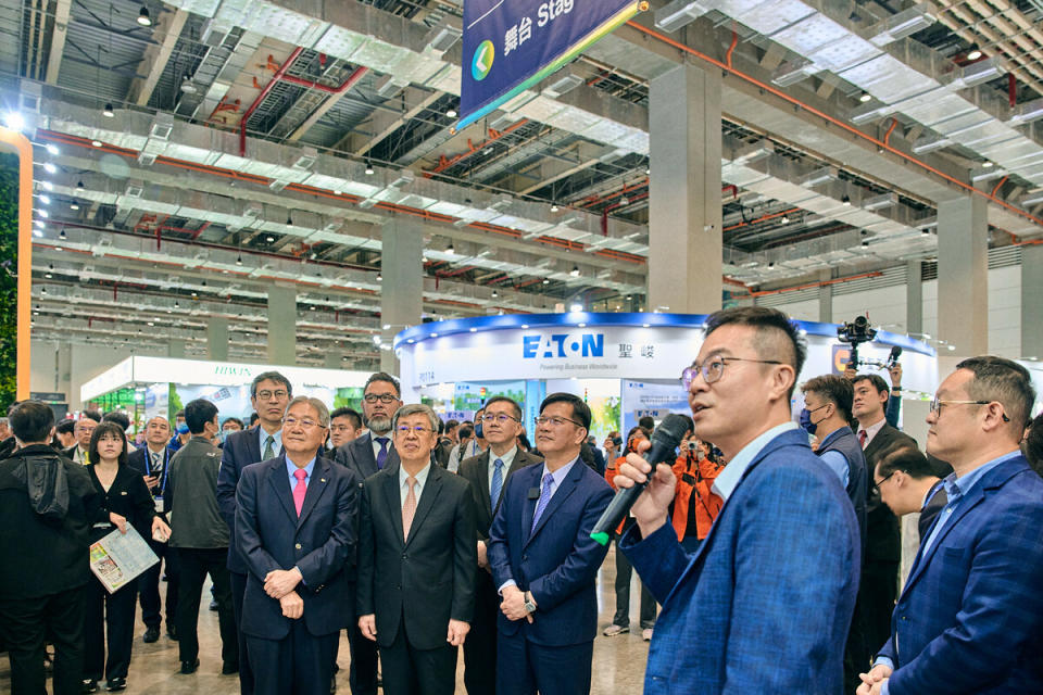  林佳龍出席2024台灣國際工具機展開幕典禮。 圖：黃宣尹攝