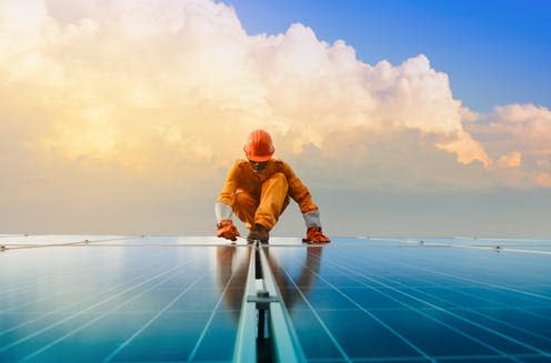   <span class="attribution"><a class="link " href="https://www.shutterstock.com/image-photo/man-working-solar-power-station-529456828" rel="nofollow noopener" target="_blank" data-ylk="slk:Sonpichit Salangsing/Shutterstock;elm:context_link;itc:0;sec:content-canvas">Sonpichit Salangsing/Shutterstock</a></span>