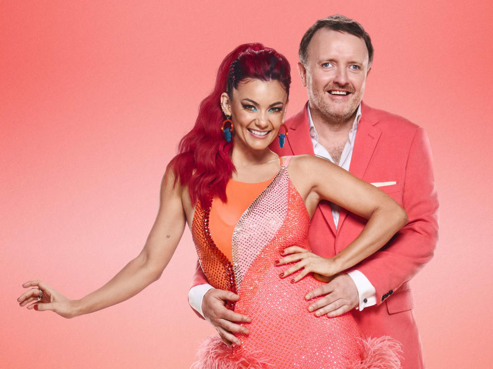 Strictly Come Dancing's Dianne Buswell is teaching Chris McCausland to dance. (BBC)