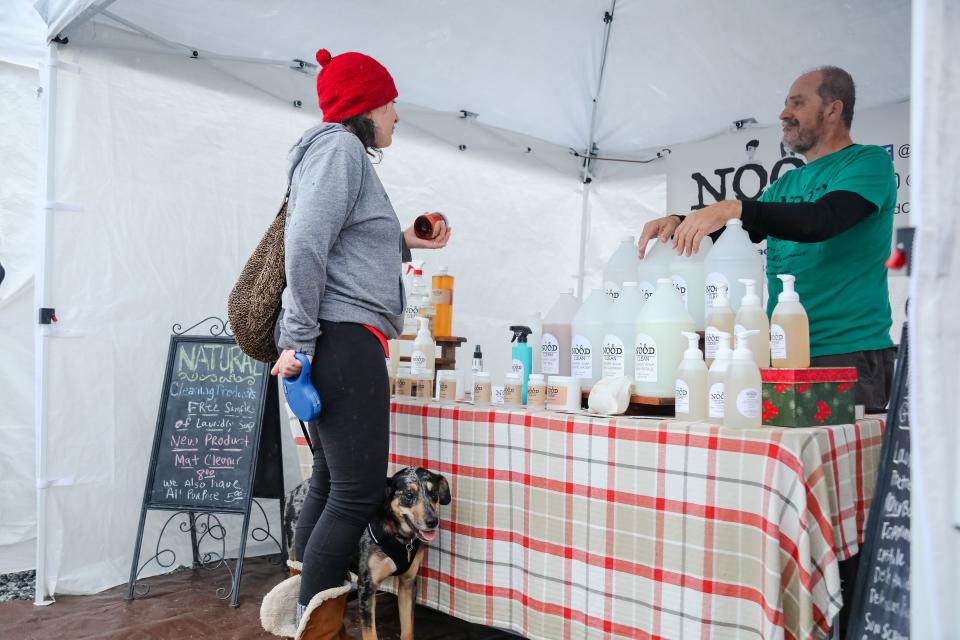 THe Holiday Flea at Swam Rabbit Cafe & Grocery features many local artisans and vendors