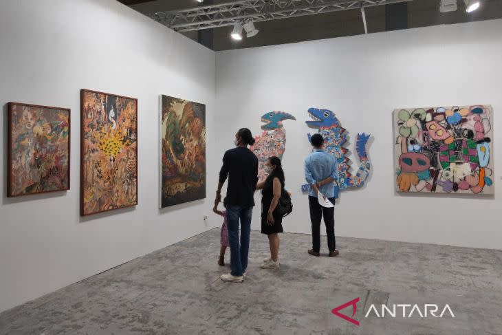 Pekan seni Art Jakarta 2022 diselenggarakan pada 26-28 Agustus 2022 di Jakarta Convention Center (ANTARA/Maria Cicilia Galuh)