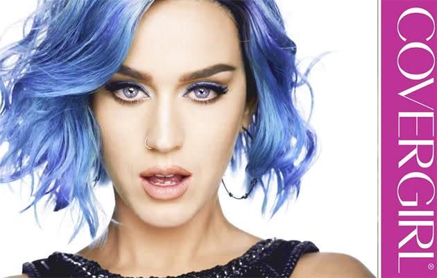 Katy Perry collaborated with CoverGirl on a make-up line.