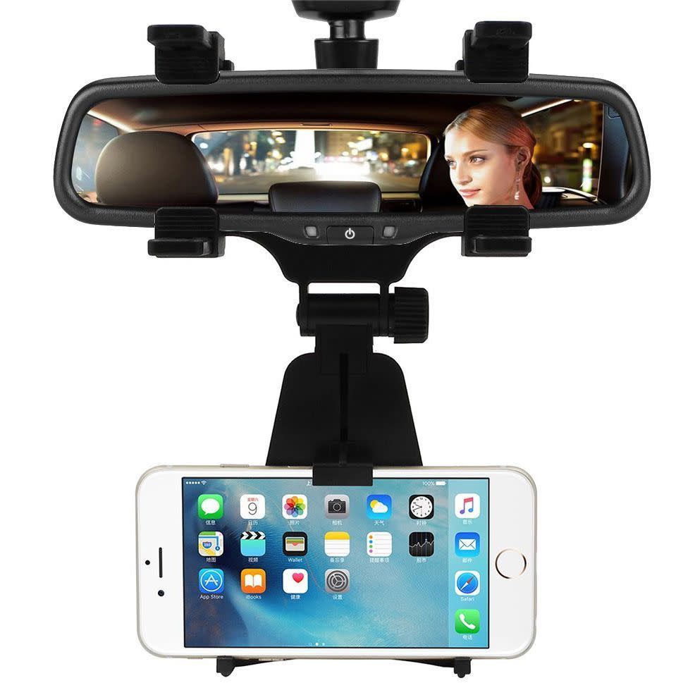 Car Rearview Mirror Mount Truck Auto Bracket Holder Cradle for iPhone