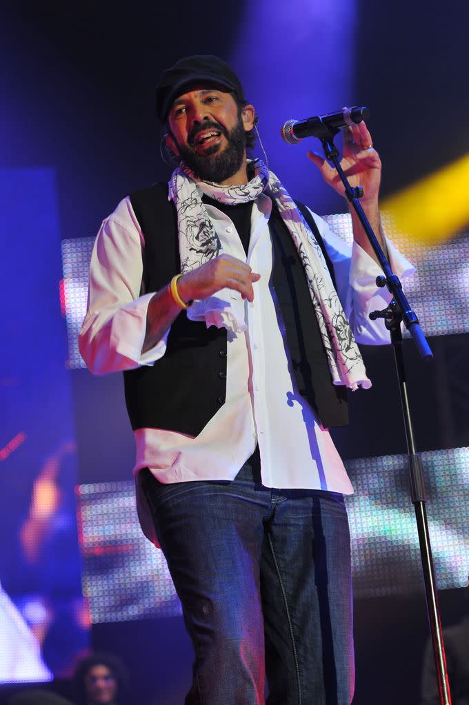 Juan Luis Guerra durante la gala Cadena Dial en 2010