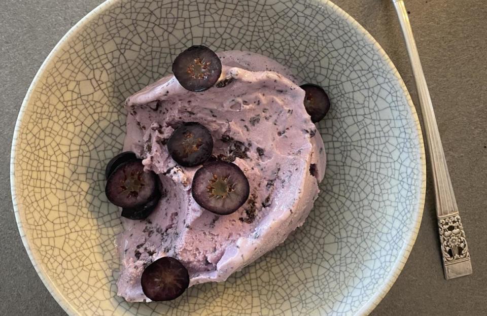 <p>In this berry semifreddo, chocolate is paired with egg whites, sugar, cream and your choice of berries. The mouselike mixture can <a href="https://www.thedailymeal.com/eat/time-food-lasts?referrer=yahoo&category=beauty_food&include_utm=1&utm_medium=referral&utm_source=yahoo&utm_campaign=feed" rel="nofollow noopener" target="_blank" data-ylk="slk:last in the freezer;elm:context_link;itc:0;sec:content-canvas" class="link ">last in the freezer</a> for up to two weeks.</p> <p><a href="https://www.thedailymeal.com/recipes/berry-semifreddo-with-chocolate?referrer=yahoo&category=beauty_food&include_utm=1&utm_medium=referral&utm_source=yahoo&utm_campaign=feed" rel="nofollow noopener" target="_blank" data-ylk="slk:For the Berry Semifreddo with Chocolate recipe, click here.;elm:context_link;itc:0;sec:content-canvas" class="link ">For the Berry Semifreddo with Chocolate recipe, click here.</a></p>