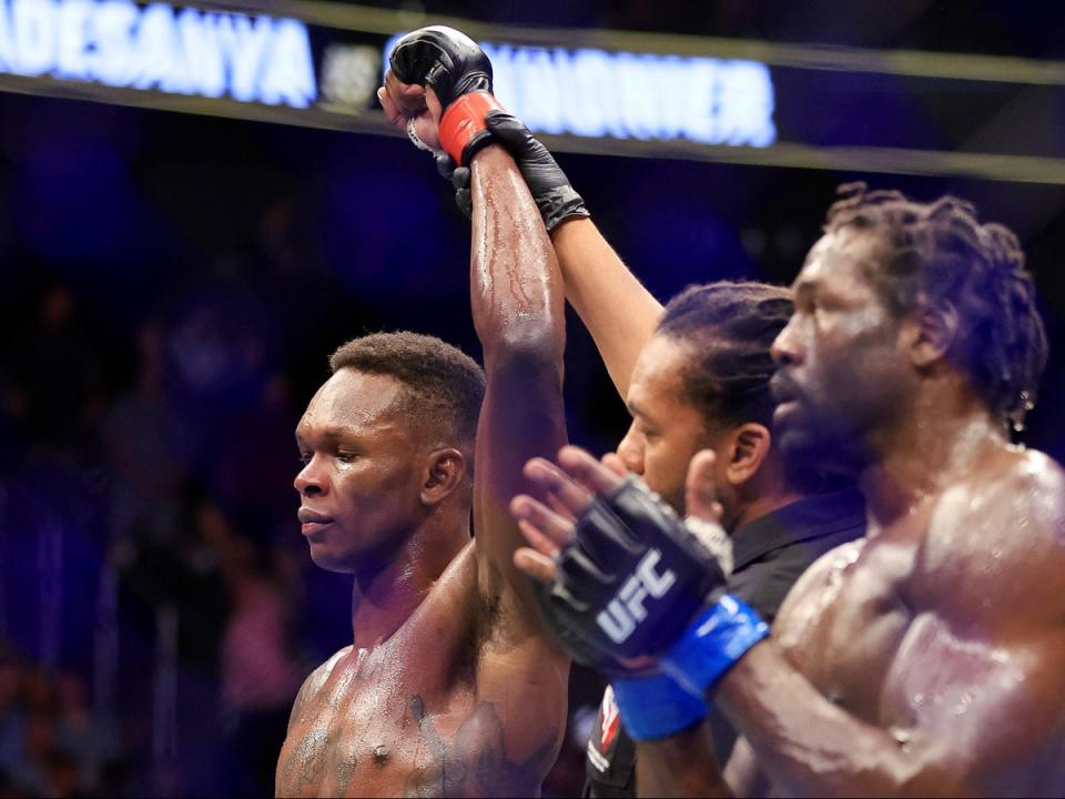 Adesanya’s only professional loss came in his unsuccessful light heavyweight title shot (Getty Images)