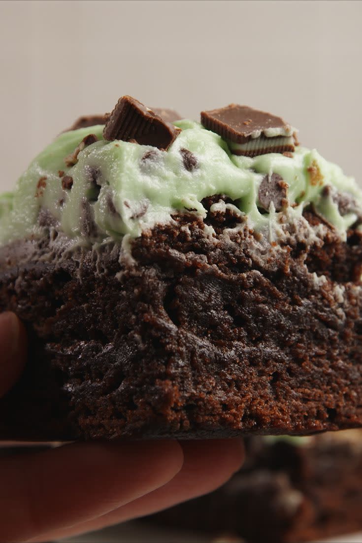 Mint Chocolate Chip Brownies