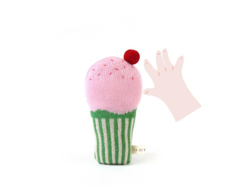 Cupcake Baby Rattle