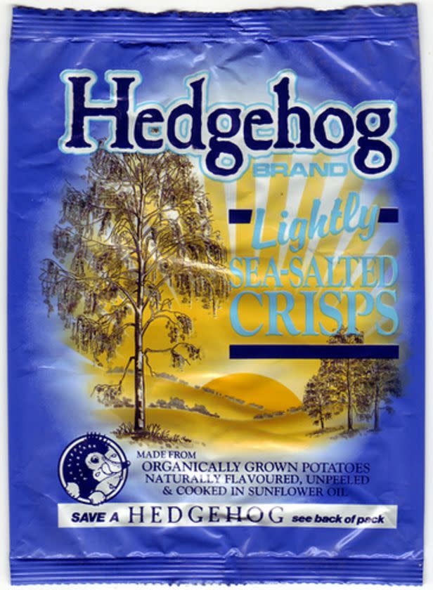 No hedgehogs were used in the making of these crisps!